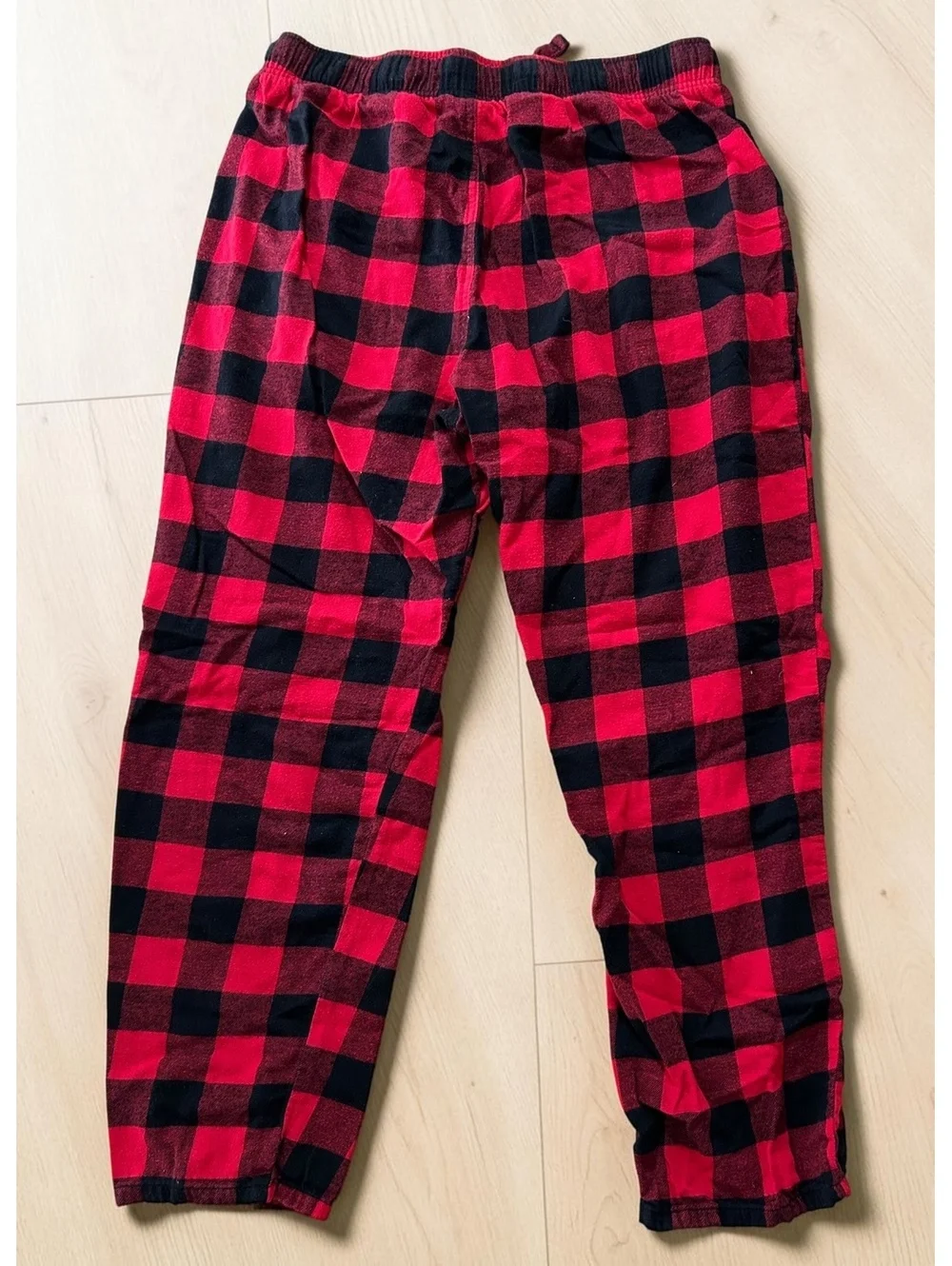 Old Navy Red & Black Buffalo Check Flannel Lounge Pants - Size L